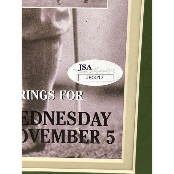 Payne Stewart Signed Pamphlet Pairings 1997 Memorabilia Display Photo Matted JSA - Picture 5 of 7